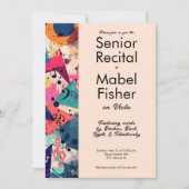 Custom Senior Music Overweging 80s Geïnspireerd Ab Kaart (Voorkant)