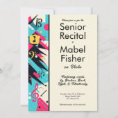 Custom Senior Music Overweging 80s Geïnspireerd Ab Kaart (Voorkant)