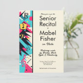 Custom Senior Music Overweging 80s Geïnspireerd Ab Kaart (Staand voorkant)