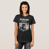 Custom Senior Sister Afstuderen Foto & Naam T-shirt (Voorkant volledig)
