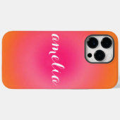 Custom Serif Name Phone Case – Bold Gradient  (Achterkant (horizontaal))