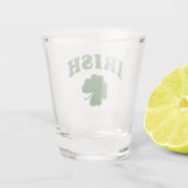 Custom Shamrock Design Keltisch Iers Shot Glas (Achterkant)