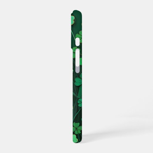 Custom Shamrock Meadow iPhone 16 Hoesje (Linkerkant)
