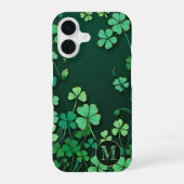 Custom Shamrock Meadow iPhone 16 Hoesje (Achterkant)