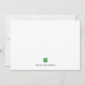 Custom Shamrock Painting Irish Stationary Bedankkaart (Voorkant)