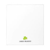 Custom Shamrock St Patricks Day Notitieblok (Voorkant)