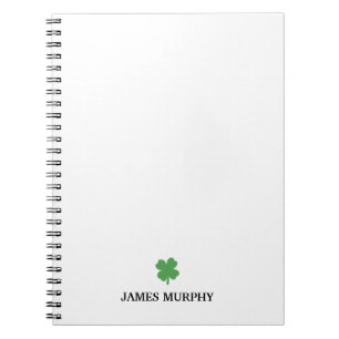Custom Shamrock St Patricks Day Notitieboek