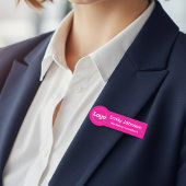 Custom Shaped Employee Pin Name Tag
