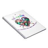 Custom She Is A Gem Heart Gemstone Gift Notitieboek (Rechterzijde)