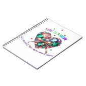 Custom She Is A Gem Heart Gemstone Gift Notitieboek (Linkerzijde)