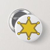 Custom Sheriff Badge - Design Your Ewn Ronde Button 5,7 Cm (Voorkant /achterkant)