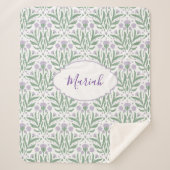 Custom sherpa baby blanket with personalized name. deken (Voorkant)