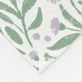 Custom sherpa baby blanket with personalized name. fleece deken (Hoek)