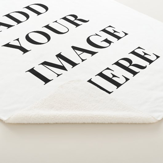 Custom Sherpa Blanket Add Your Photo Optional Text Deken (3/4)