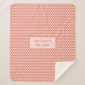 Custom Sherpa Blanket Name Est Date Family Gift Sherpa Deken (Voorkant)