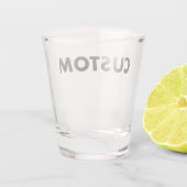 Custom Shot Glass Blank Template - 1.5oz Glas (Achterkant)
