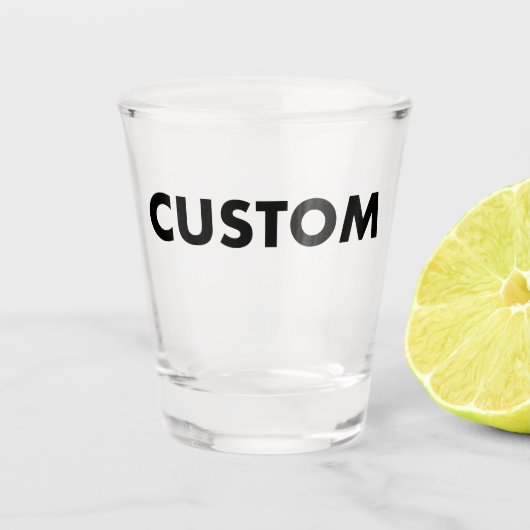 Custom Shot Glass Blank Template - 1.5oz Glas (Voorkant)
