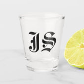 Custom Shot Glass met Initialen gepersonaliseerde Shot Glas (Voorkant)