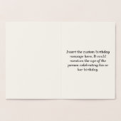 Custom Silver Foil 37th Birthday Wenskaart Folie Kaarten (Binnen)