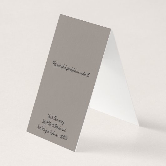 Custom Silver Lijst Lace Self-Stand Oorbel Kaarten (Achterkant)