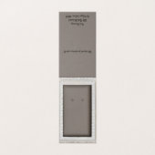 Custom Silver Lijst Lace Self-Stand Oorbel Kaarten (Buitenkant ongevouwen)