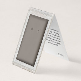 Custom Silver Lijst Lace Self-Stand Oorbel Kaarten