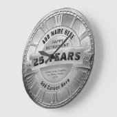 Custom Silver Retirement Award Grote Klok (Hoek)