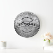 Custom Silver Retirement Award Grote Klok (Huis)