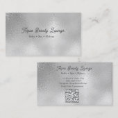 Custom Silver Salon | Beauty Spa Visitekaartje (Voorkant / Achterkant)