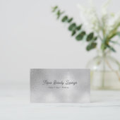 Custom Silver Salon | Beauty Spa Visitekaartje (Staand voorkant)