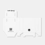 Custom Simple Business logo Dank u QR code web Bedankdoosjes (Uitgevouwen)