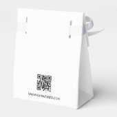 Custom Simple Business logo Dank u QR code web Bedankdoosjes (Achterkant)