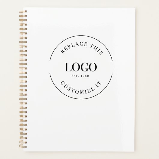 Custom Simple Business Logo website corporate Planner (Voorkant)