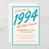 Custom Simple High School Class Reünie Kaart (Voorkant / Achterkant)
