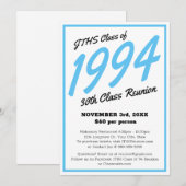 Custom Simple High School Class Reünie Kaart (Voorkant / Achterkant)