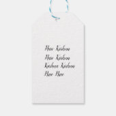 Custom Simple Lord Krishna met koe Gift Label Cadeaulabel (Achterkant)