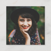 Custom Simple Photo Social Media Visitekaartje (Voorkant)