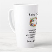 Custom Sister In Law Beste Vrienden Koffie / Latte Latte Mok (Linkerhoek)