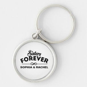 Custom Sisters Forever Sleutelhanger
