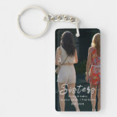 Custom Sisters Photo Keychain – Gift for Her (Voorkant)