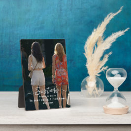 Custom Sisters Photo Plaque – Sweet Gift Idea Fotoplaat