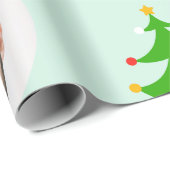 Custom Six Photo Christmas Crew Grappig cadeau Cadeaupapier (Rol Hoek)