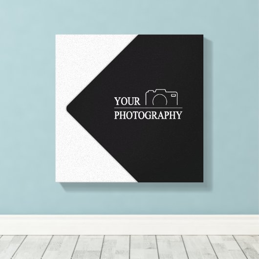 Custom Sjabloon Bedrijf Creëer Uw Eigen Canvas Afdruk (Insitu (Houten vloer))