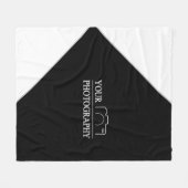 Custom Sjabloon Bedrijf Creëer Uw Eigen Fleece Deken (Voorkant (Horizontaal))
