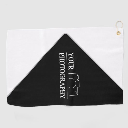 Custom Sjabloon Bedrijf Creëer Uw Eigen Golfhanddoek (Horizontaal)