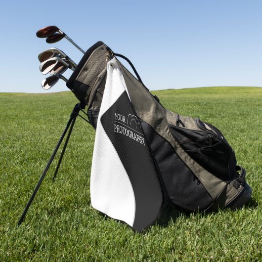 Custom Sjabloon Bedrijf Creëer Uw Eigen Golfhanddoek (Groen)