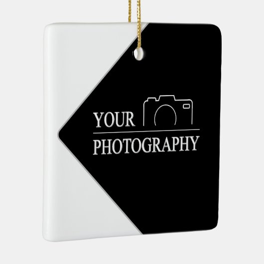 Custom Sjabloon Bedrijf Creëer Uw Eigen Keramisch Ornament (Rechts)