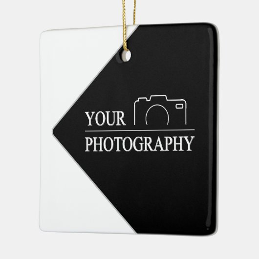 Custom Sjabloon Bedrijf Creëer Uw Eigen Keramisch Ornament (Links)