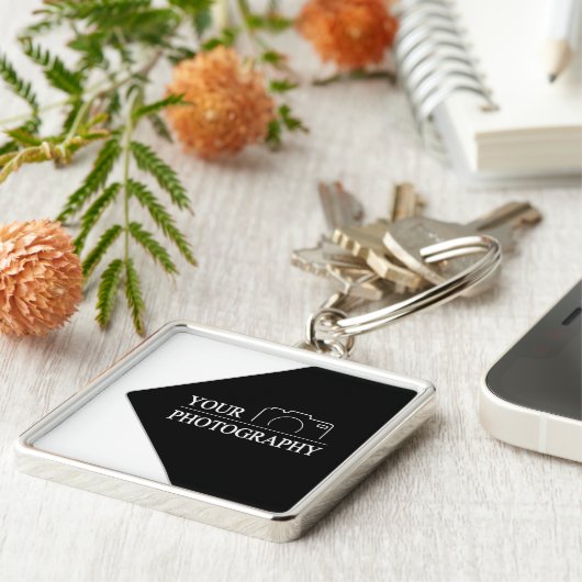 Custom Sjabloon Bedrijf Creëer Uw Eigen Sleutelhanger (Zijkant)