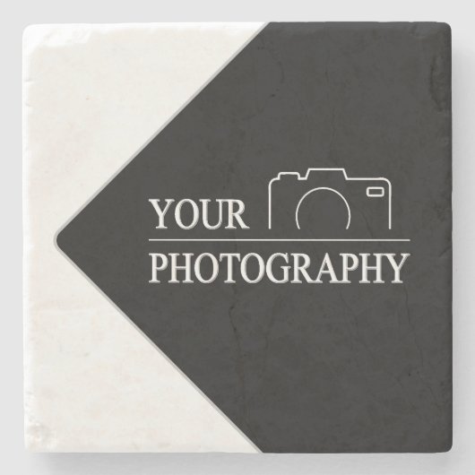 Custom Sjabloon Bedrijf Creëer Uw Eigen Stenen Onderzetter (Voorkant)